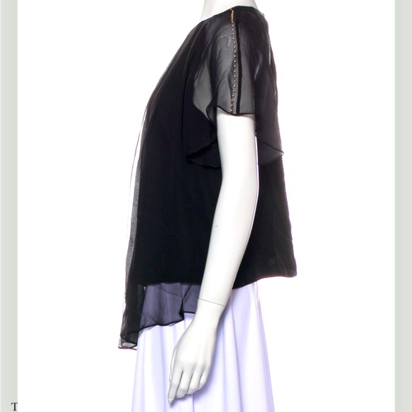 COPY - Thomas Wylde black silk top Small - Picture 2 of 3